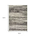 2' X 8' Gold And Slate Abstract Runner Rug